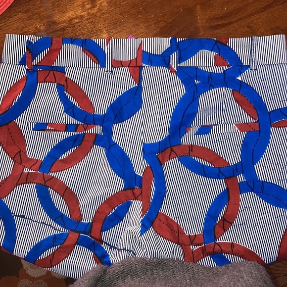 MAISON CHATEAU ROUGE sz M Vibrant printed 100% cotton trousers - Picture 6 of 7